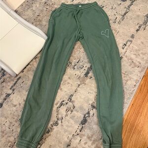Aerie Green Jogger Pants